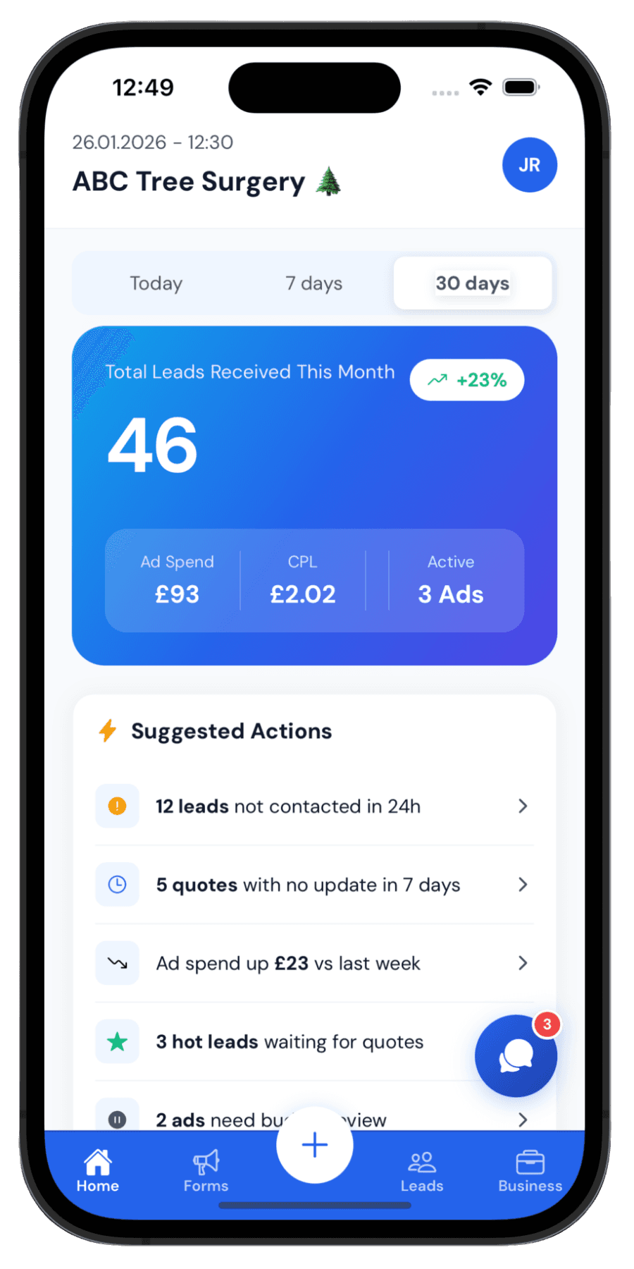 Track, manage and grow
